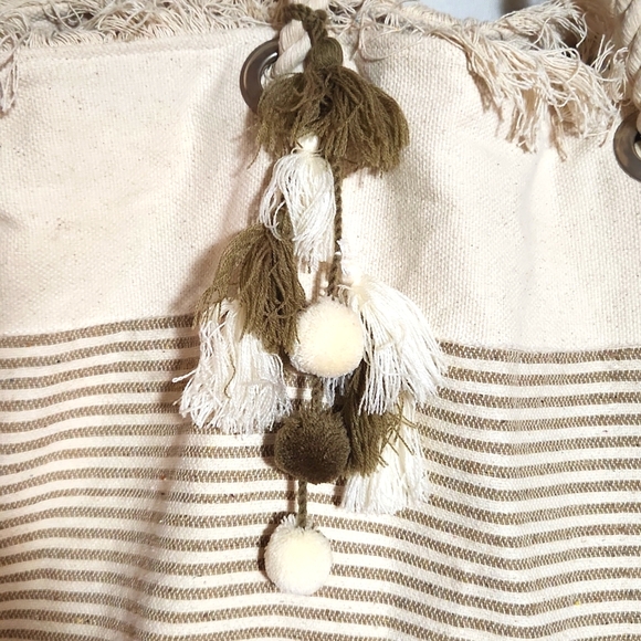 Magid Oversized Woven Cotton Beach Market Vacation Tote XLarge NEW!! - Picture 3 of 11